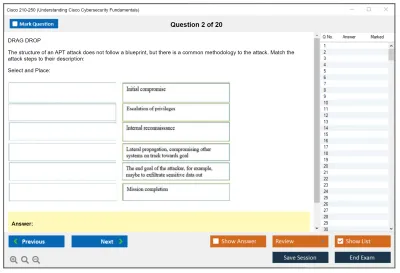 Cisco 210-250 Understanding Cisco Cybersecurity Fundamentals Practice test exam simulator test engine exam Prep practice test questions answers Image 2