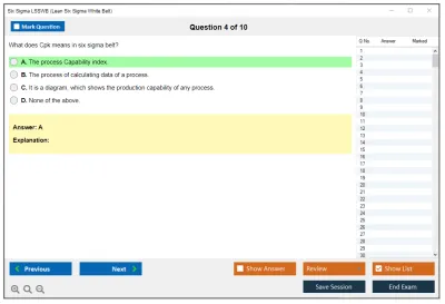 Six Sigma LSSWB Lean Six Sigma White Belt Practice test exam simulator test engine exam Prep practice test questions answers Image 4