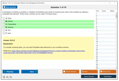 VMware 1V0-31.21 Associate VMware Cloud Management and Automation Practice test exam simulator test engine exam Prep practice test questions answers Image 1