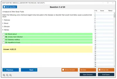 ASCP ASCP-MLT MEDICAL LABORATORY TECHNICIAN - MLT(ASCP) Practice test exam simulator test engine exam Prep practice test questions answers Image 3