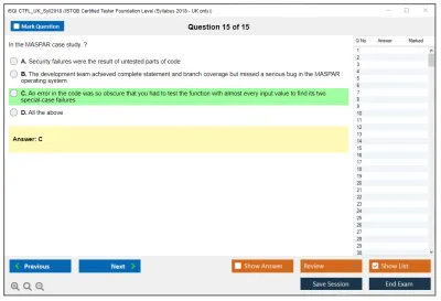iSQI CTFL_UK_Syll2018 ISTQB Certified Tester Foundation Level (Syllabus 2018 - UK only) Practice test exam simulator test engine exam Prep practice test questions answers Image 15