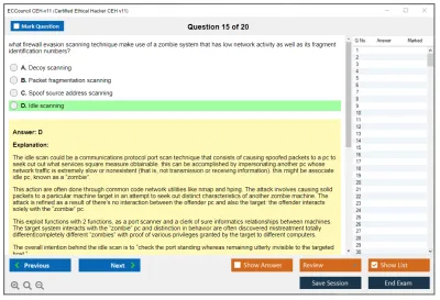 ECCouncil CEH-v11 Certified Ethical Hacker CEH v11 Practice test exam simulator test engine exam Prep practice test questions answers Image 15