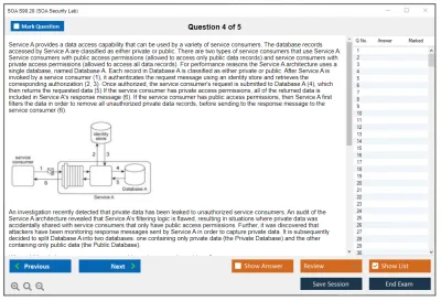 SOA S90.20 SOA Security Lab Practice test exam simulator test engine exam Prep practice test questions answers Image 4