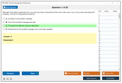 PMI PfMP Portfolio Management Professional (PfMP) Practice test exam simulator test engine exam Prep practice test questions answers Image 1