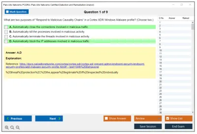 Palo Alto Networks PCDRA Palo Alto Networks Certified Detection and Remediation Analyst Practice test exam simulator test engine exam Prep practice test questions answers Image 1
