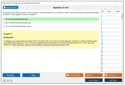 Adobe AD0-E711 Adobe Commerce Developer Professional Practice test exam simulator test engine exam Prep practice test questions answers Image 8