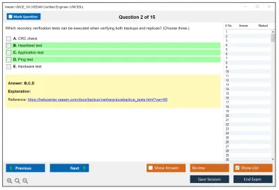Veeam VMCE_V9 VEEAM Certified Engineer (VMCE9) Practice test exam simulator test engine exam Prep practice test questions answers Image 2