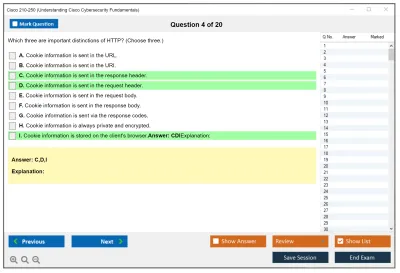 Cisco 210-250 Understanding Cisco Cybersecurity Fundamentals Practice test exam simulator test engine exam Prep practice test questions answers Image 4