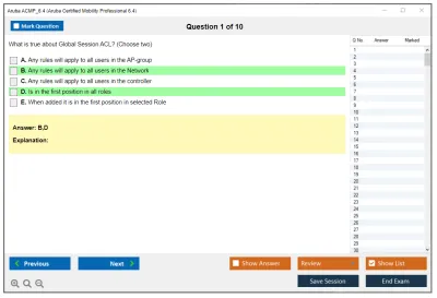 Aruba ACMP_6.4 Aruba Certified Mobility Professional 6.4 Practice test exam simulator test engine exam Prep practice test questions answers Image 1