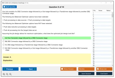 IBM C2090-424 InfoSphere DataStage v11.3 Practice test exam simulator test engine exam Prep practice test questions answers Image 9
