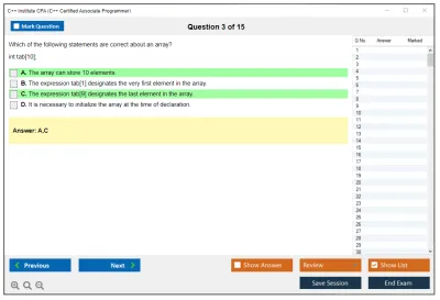 C++ Institute CPA C++ Certified Associate Programmer Practice test exam simulator test engine exam Prep practice test questions answers Image 3