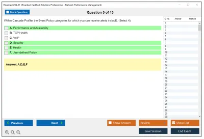 Riverbed 299-01 Riverbed Certified Solutions Professional - Network Performance Management Practice test exam simulator test engine exam Prep practice test questions answers Image 5
