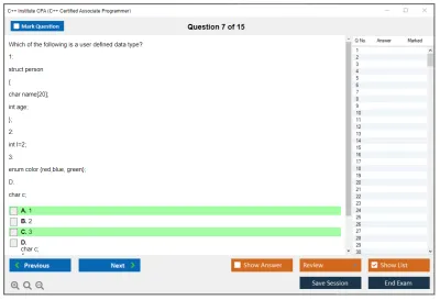 C++ Institute CPA C++ Certified Associate Programmer Practice test exam simulator test engine exam Prep practice test questions answers Image 7