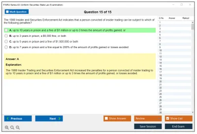 FINRA Series-63 Uniform Securities State Law Examination Practice test exam simulator test engine exam Prep practice test questions answers Image 15