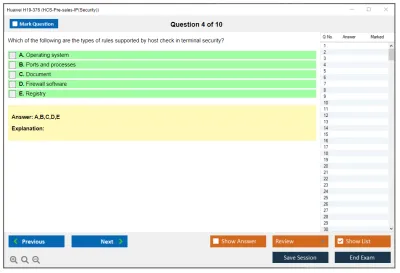 Huawei H19-376 HCS-Pre-sales-IP(Security) Practice test exam simulator test engine exam Prep practice test questions answers Image 4