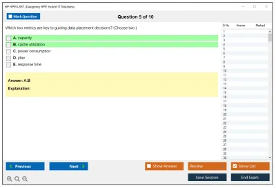 HP HPE0-S57 Designing HPE Hybrid IT Solutions Practice test exam simulator test engine exam Prep practice test questions answers Image 5
