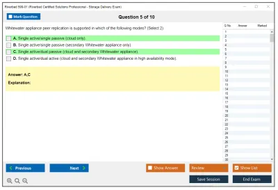 Riverbed 599-01 Riverbed Certified Solutions Professional - Storage Delivery Exam Practice test exam simulator test engine exam Prep practice test questions answers Image 5
