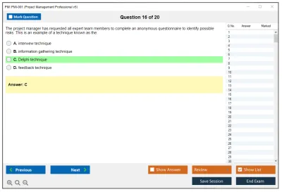 PMI PMI-001 Project Management Professional v5 Practice test exam simulator test engine exam Prep practice test questions answers Image 16