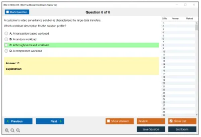 IBM C1000-016 IBM Traditional Workloads Sales V2 Practice test exam simulator test engine exam Prep practice test questions answers Image 6