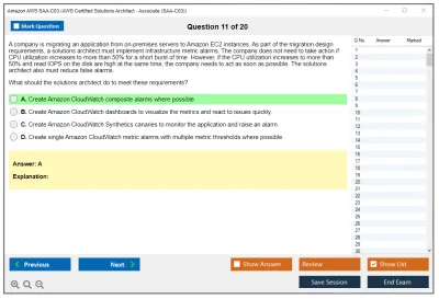 Amazon AWS SAA-C03 AWS Certified Solutions Architect - Associate (SAA-C03) Practice test exam simulator test engine exam Prep practice test questions answers Image 11