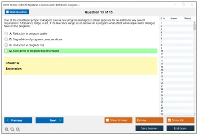 BICSI RCDDv14 BICSI Registered Communications Distribution Designer – RCDDv14 Practice test exam simulator test engine exam Prep practice test questions answers Image 13