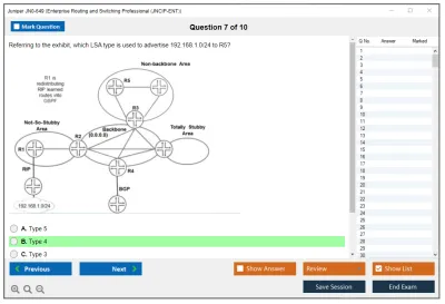 Juniper JN0-649 Enterprise Routing and Switching Professional (JNCIP-ENT) Practice test exam simulator test engine exam Prep practice test questions answers Image 7