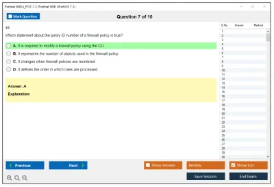 Fortinet NSE4_FGT-7.2 Fortinet NSE 4 - FortiOS 7.2 Practice test exam simulator test engine exam Prep practice test questions answers Image 7
