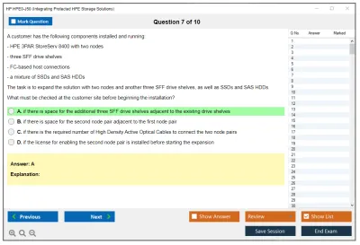 HP HPE0-J50 Integrating Protected HPE Storage Solutions Practice test exam simulator test engine exam Prep practice test questions answers Image 7