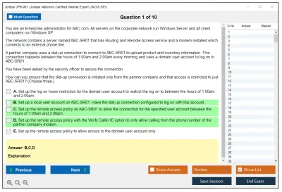 Juniper JPR-961 Juniper Networks Certified Internet Expert (JNCIE-SP) Practice test exam simulator test engine exam Prep practice test questions answers Image 1