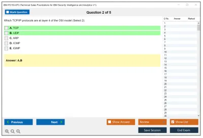 IBM P2150-870 Technical Sales Foundations for IBM Security Intelligence and Analytics V1 Practice test exam simulator test engine exam Prep practice test questions answers Image 2
