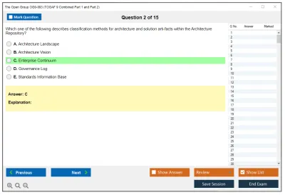 The Open Group OG0-093 TOGAF 9.2 Combined Part 1 and Part 2 Practice test exam simulator test engine exam Prep practice test questions answers Image 2