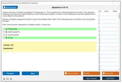 ECCouncil ECSS EC-Council Certified Security Specialist (ECSS) v10 Practice test exam simulator test engine exam Prep practice test questions answers Image 4