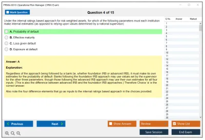 PRMIA 8010 Operational Risk Manager (ORM) Exam Practice test exam simulator test engine exam Prep practice test questions answers Image 4