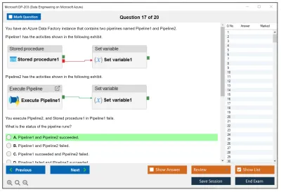 Microsoft DP-203 Data Engineering on Microsoft Azure Practice test exam simulator test engine exam Prep practice test questions answers Image 17