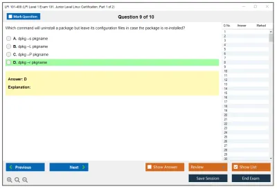 LPI 101-400 LPI Level 1 Exam 101, Junior Level Linux Certification, Part 1 of 2 Practice test exam simulator test engine exam Prep practice test questions answers Image 9