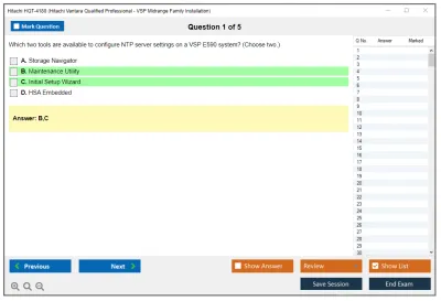 Hitachi HQT-4180 Hitachi Vantara Qualified Professional - VSP Midrange Family Installation Practice test exam simulator test engine exam Prep practice test questions answers Image 1