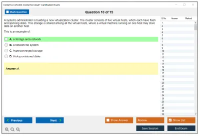 CompTIA CV0-003 CompTIA Cloud+ Certification Exam Practice test exam simulator test engine exam Prep practice test questions answers Image 10