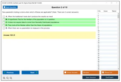 GAQM CLSSGB Certified Lean Six Sigma Green Belt (CLSSGB) Practice test exam simulator test engine exam Prep practice test questions answers Image 2