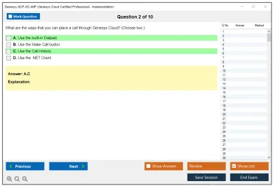 Genesys GCP-GC-IMP Genesys Cloud Certified Professional - Implementation Practice test exam simulator test engine exam Prep practice test questions answers Image 2