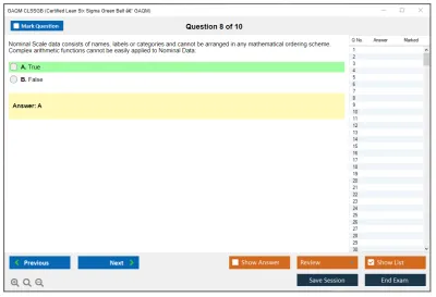 GAQM CLSSGB Certified Lean Six Sigma Green Belt (CLSSGB) Practice test exam simulator test engine exam Prep practice test questions answers Image 8