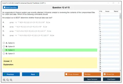 CompTIA CAS-004 CompTIA Advanced Security Practitioner (CASP+) Exam Practice test exam simulator test engine exam Prep practice test questions answers Image 12