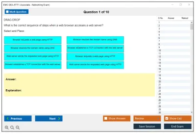 EMC DEA-5TT1 Associate - Networking Exam Practice test exam simulator test engine exam Prep practice test questions answers Image 1