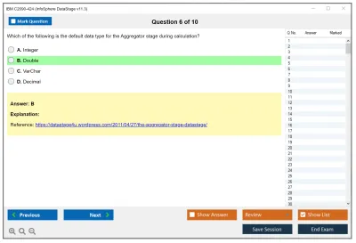 IBM C2090-424 InfoSphere DataStage v11.3 Practice test exam simulator test engine exam Prep practice test questions answers Image 6