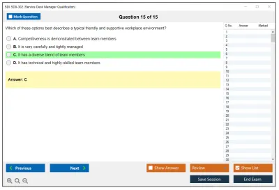 SDI SD0-302 Service Desk Manager Qualification Practice test exam simulator test engine exam Prep practice test questions answers Image 15