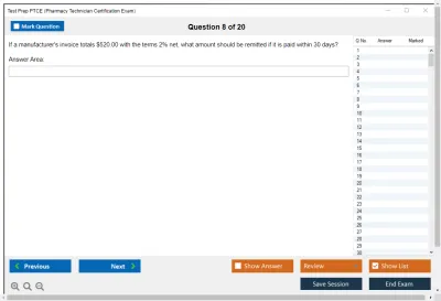 Test Prep PTCE Pharmacy Technician Certification Exam Practice test exam simulator test engine exam Prep practice test questions answers Image 8