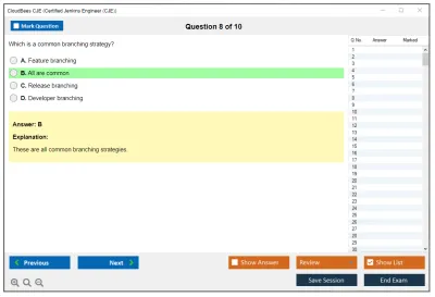 CloudBees CJE Certified Jenkins Engineer (CJE) Practice test exam simulator test engine exam Prep practice test questions answers Image 8