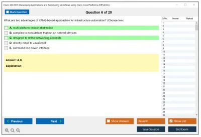 Cisco 200-901 DevNet Associate (DEVASC) Practice test exam simulator test engine exam Prep practice test questions answers Image 6