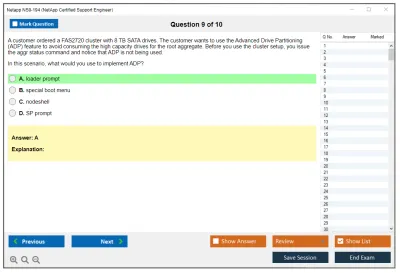 Netapp NS0-194 NetApp Certified Support Engineer (NCSE) Practice test exam simulator test engine exam Prep practice test questions answers Image 9