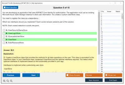 Microsoft 70-486 Developing ASP.NET MVC 4 Web Applications Practice test exam simulator test engine exam Prep practice test questions answers Image 5