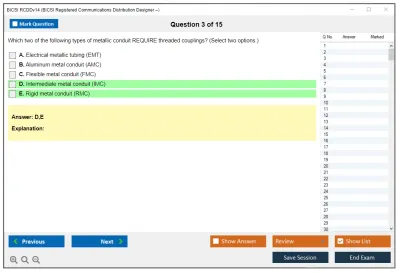 BICSI RCDDv14 BICSI Registered Communications Distribution Designer – RCDDv14 Practice test exam simulator test engine exam Prep practice test questions answers Image 3